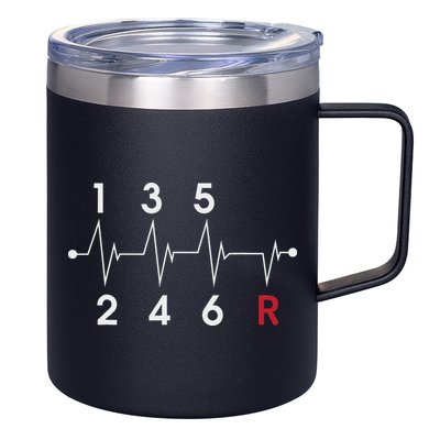 6 Speeds Gear Shift Manual Transmission Funny Car Race Gift 12oz Stainless Steel Coffee Mug
