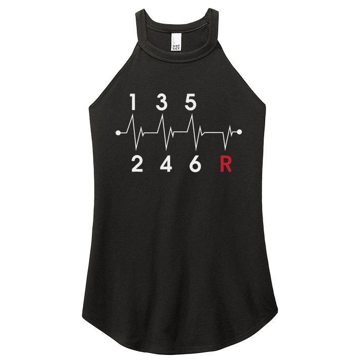 6 Speeds Gear Shift Manual Transmission Funny Car Race Gift Women's Perfect Tri Rocker Tank