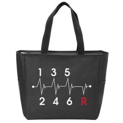 6 Speeds Gear Shift Manual Transmission Funny Car Race Gift Zip Tote Bag