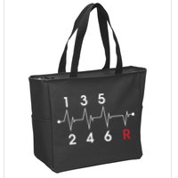 6 Speeds Gear Shift Manual Transmission Funny Car Race Gift Zip Tote Bag