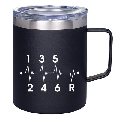 6 Speeds Gear Shift Ual Transmission Funny Car Race Gift 12oz Stainless Steel Coffee Mug