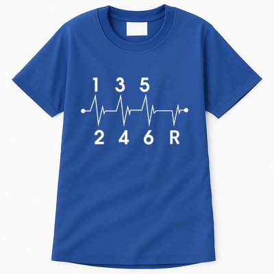 6 Speeds Gear Shift Ual Transmission Funny Car Race Gift Tall T-Shirt