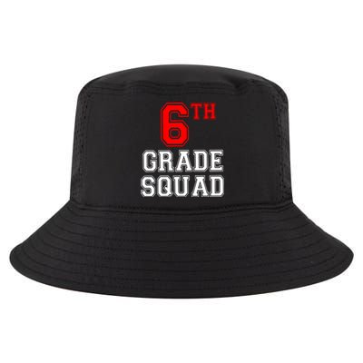 6th Sixth Grade Squad Back To School Teacher Gift Cool Comfort Performance Bucket Hat