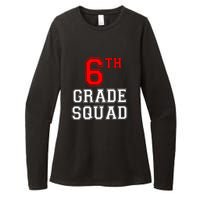 6th Sixth Grade Squad Back To School Teacher Gift Womens CVC Long Sleeve Shirt