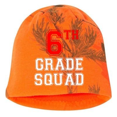 6th Sixth Grade Squad Back To School Teacher Gift Kati - Camo Knit Beanie