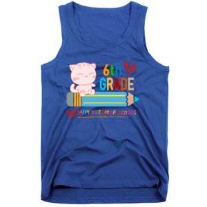 6Th Sixth Grade Happy First Day Of School Meaningful Gift Tank Top