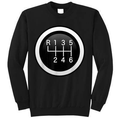 6 Speed Manual Stick Gear Shift Auto Racing Car Sweatshirt