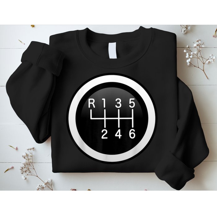 6 Speed Manual Stick Gear Shift Auto Racing Car Sweatshirt