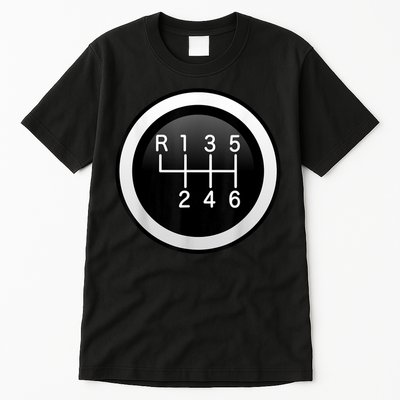 6 Speed Manual Stick Gear Shift Auto Racing Car Tall T-Shirt