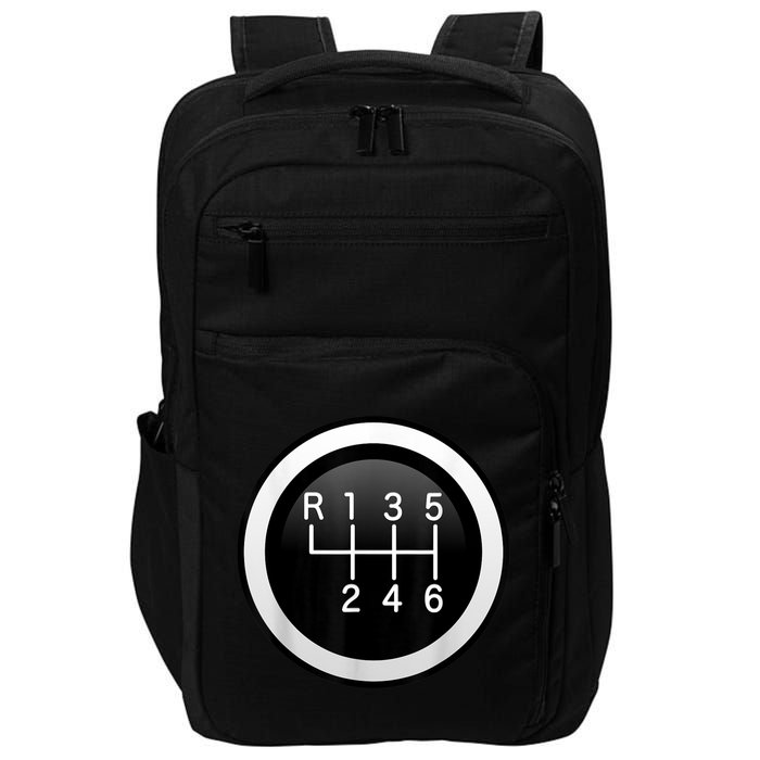 6 Speed Manual Stick Gear Shift Auto Racing Car Impact Tech Backpack