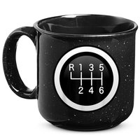 6 Speed Manual Stick Gear Shift Auto Racing Car 15oz Campfire Ceramic Mug