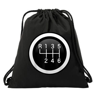 6 Speed Manual Stick Gear Shift Auto Racing Car Drawstring Bag