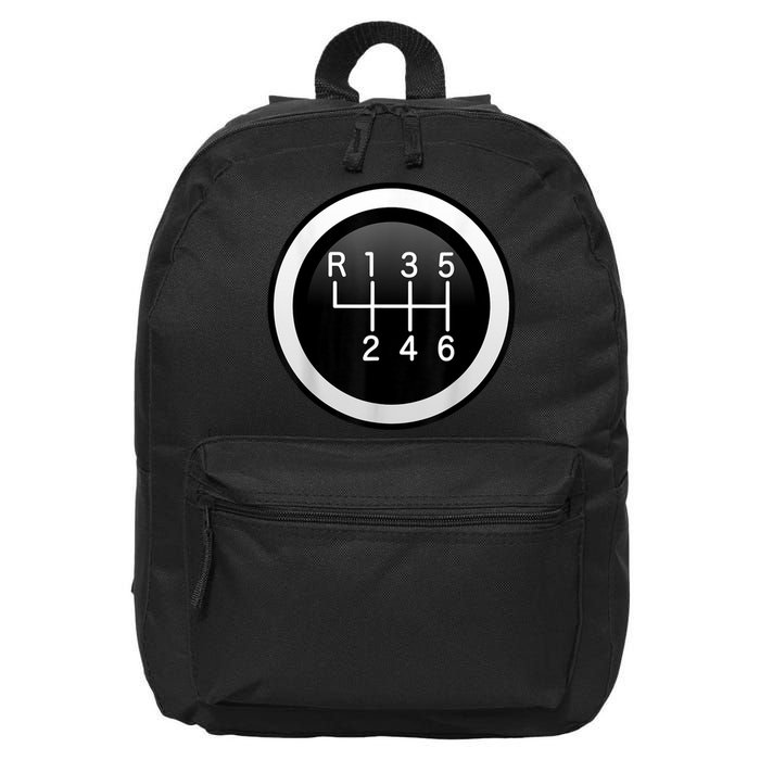 6 Speed Manual Stick Gear Shift Auto Racing Car 16 in Basic Backpack