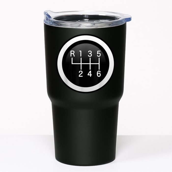 6 Speed Manual Stick Gear Shift Auto Racing Car Tumbler