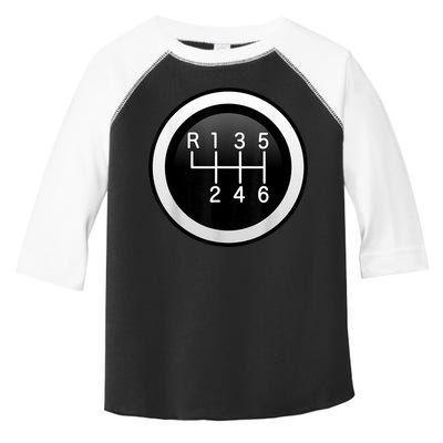 6 Speed Manual Stick Gear Shift Auto Racing Car Toddler Fine Jersey T-Shirt
