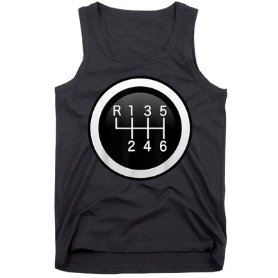 6 Speed Manual Stick Gear Shift Auto Racing Car Tank Top