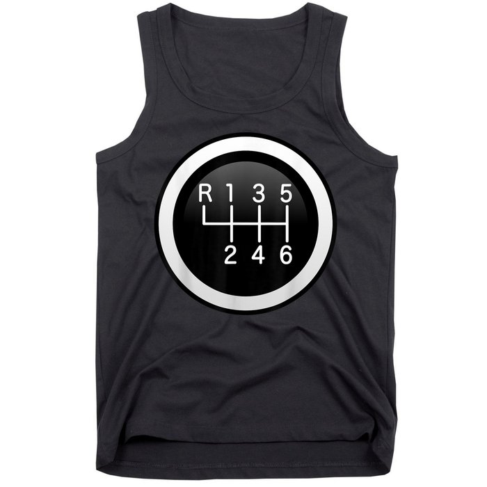 6 Speed Manual Stick Gear Shift Auto Racing Car Tank Top