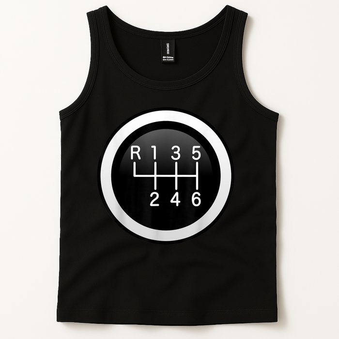 6 Speed Manual Stick Gear Shift Auto Racing Car Tank Top