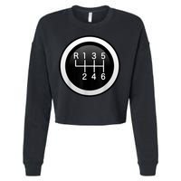 6 Speed Manual Stick Gear Shift Auto Racing Car Cropped Pullover Crew