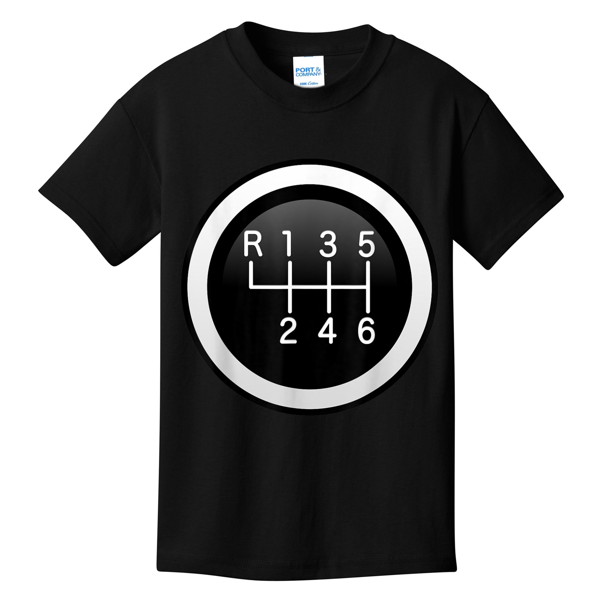 6 Speed Manual Stick Gear Shift Auto Racing Car Kids T-Shirt