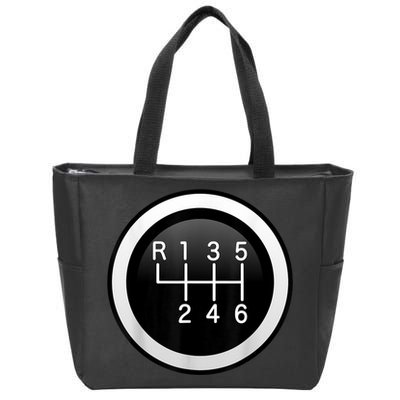 6 Speed Manual Stick Gear Shift Auto Racing Car Zip Tote Bag