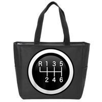 6 Speed Manual Stick Gear Shift Auto Racing Car Zip Tote Bag