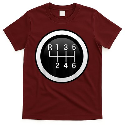 6 Speed Manual Stick Gear Shift Auto Racing Car T-Shirt