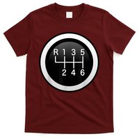 6 Speed Manual Stick Gear Shift Auto Racing Car T-Shirt