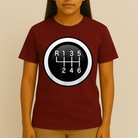 6 Speed Manual Stick Gear Shift Auto Racing Car T-Shirt