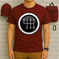 6 Speed Manual Stick Gear Shift Auto Racing Car T-Shirt