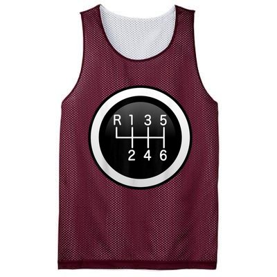 6 Speed Manual Stick Gear Shift Auto Racing Car Mesh Reversible Basketball Jersey Tank