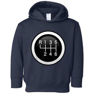 6 Speed Manual Stick Gear Shift Auto Racing Car Toddler Hoodie