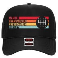 6 Speed Manual Transmission Preservation Society High Crown Mesh Back Trucker Hat