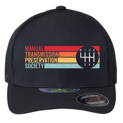 6 Speed Manual Transmission Preservation Society Flexfit Unipanel Trucker Cap