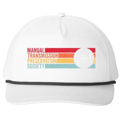 6 Speed Manual Transmission Preservation Society Snapback Five-Panel Rope Hat