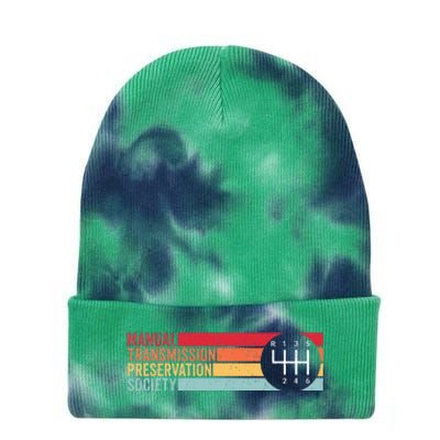 6 Speed Manual Transmission Preservation Society Tie Dye 12in Knit Beanie