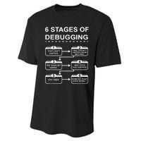 6 Stages Of Debugging Design Programming Computer Science Performance Sprint T-Shirt