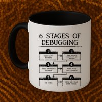 6 Stages Of Debugging Mug