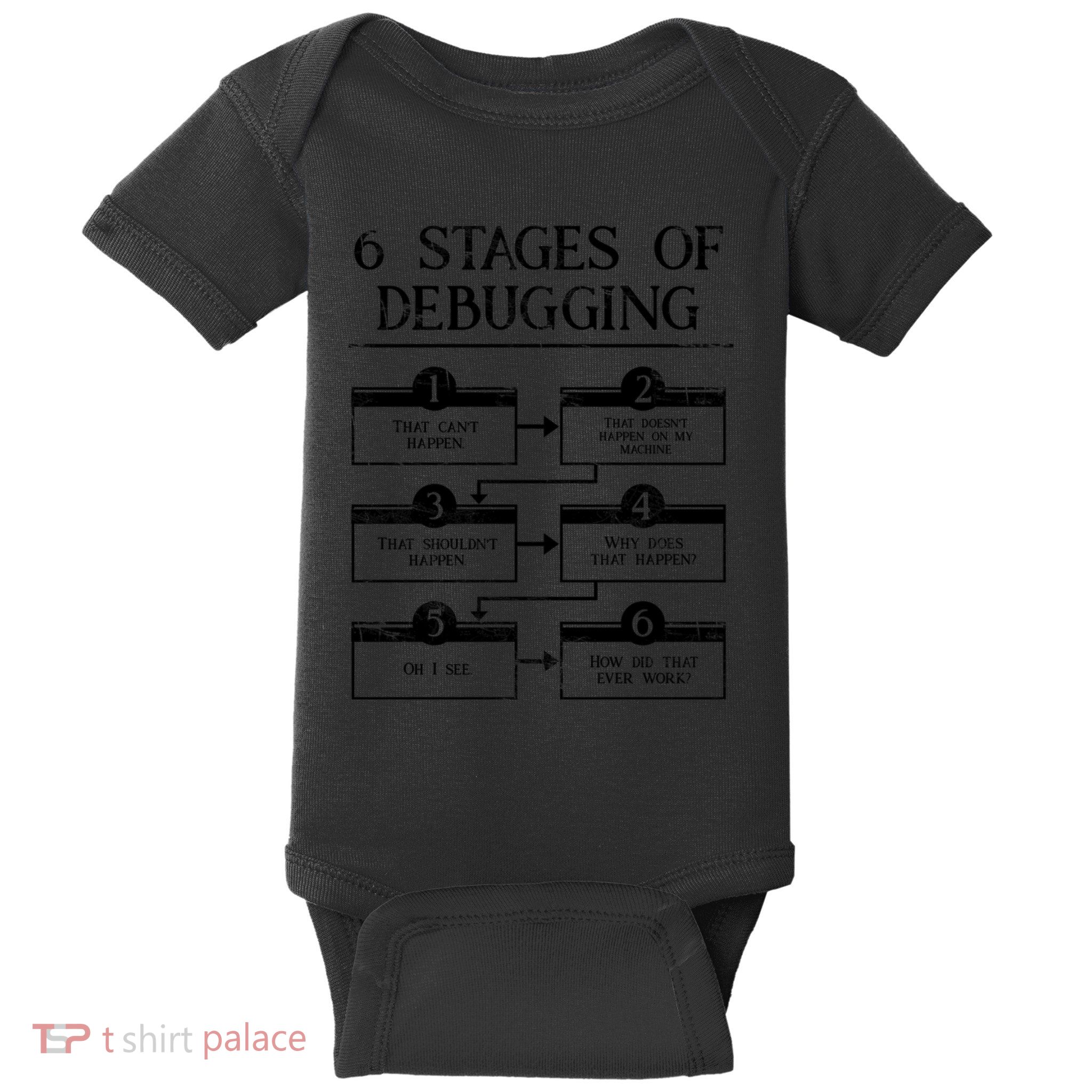 6 Stages Of Debugging Baby Bodysuit