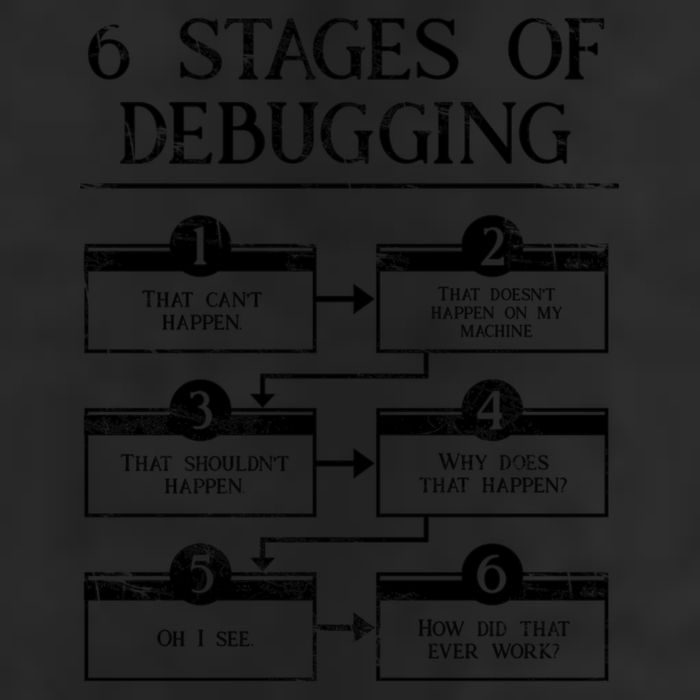 6 Stages Of Debugging Hat