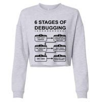 6 Stages Of Debugging Design Programming Computer Science Cropped Pullover Crew