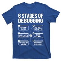 6 Stages Of Debugging Full Stack Coder Software Developer Gift T-Shirt