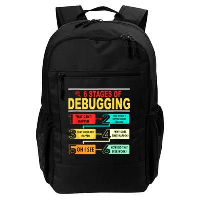 6 Stages Of Debugging Full Stack Coder Software Developer Daily Commute Backpack