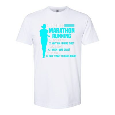 6 stages of marathon running for Runner Softstyle® CVC T-Shirt