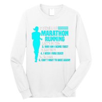 6 stages of marathon running for Runner Long Sleeve Shirt