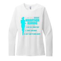 6 stages of marathon running for Runner Womens CVC Long Sleeve Shirt