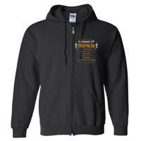 6 Stages Of Triathlon Funny I Triathletes Gift Idea Full Zip Hoodie