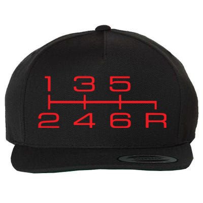 6 Speed Shift Knob Shirts Manual Car Lover Wool Snapback Cap