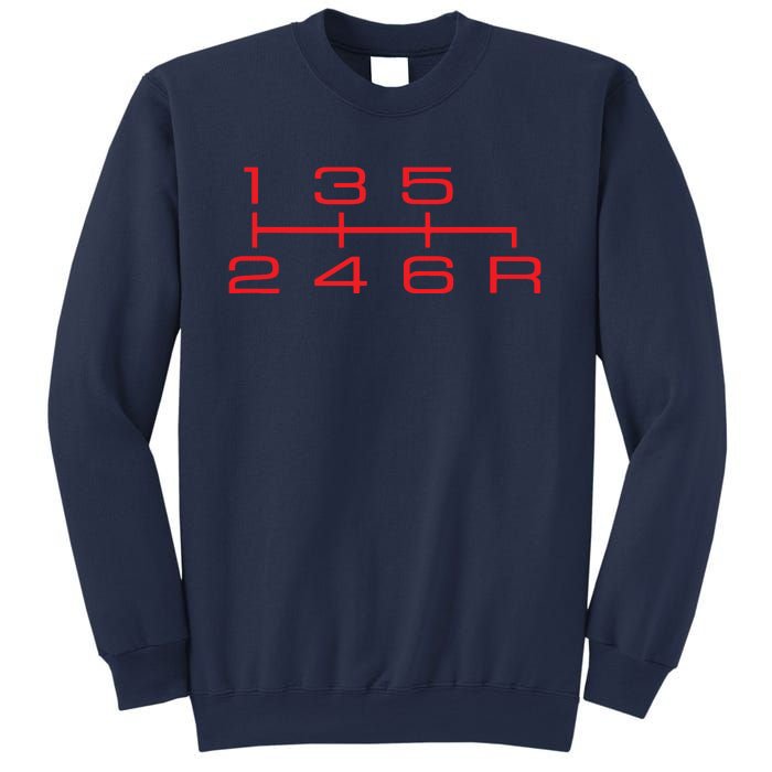 6 Speed Shift Knob Shirts Manual Car Lover Sweatshirt