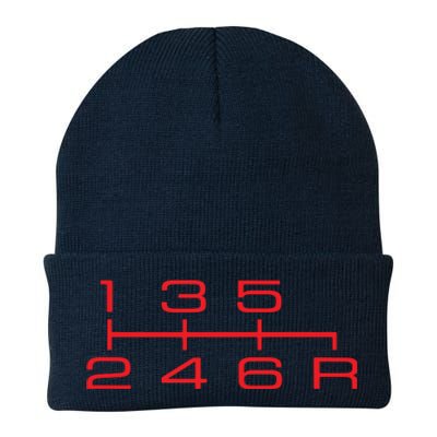 6 Speed Shift Knob Shirts Manual Car Lover Knit Cap Winter Beanie